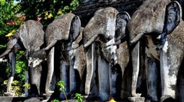 elephant statue, Thailand