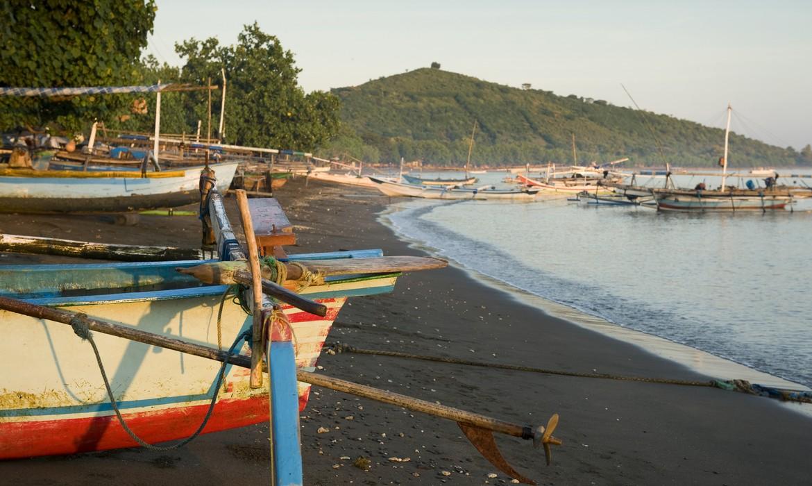 Balinese fishing boats, Pemuteran