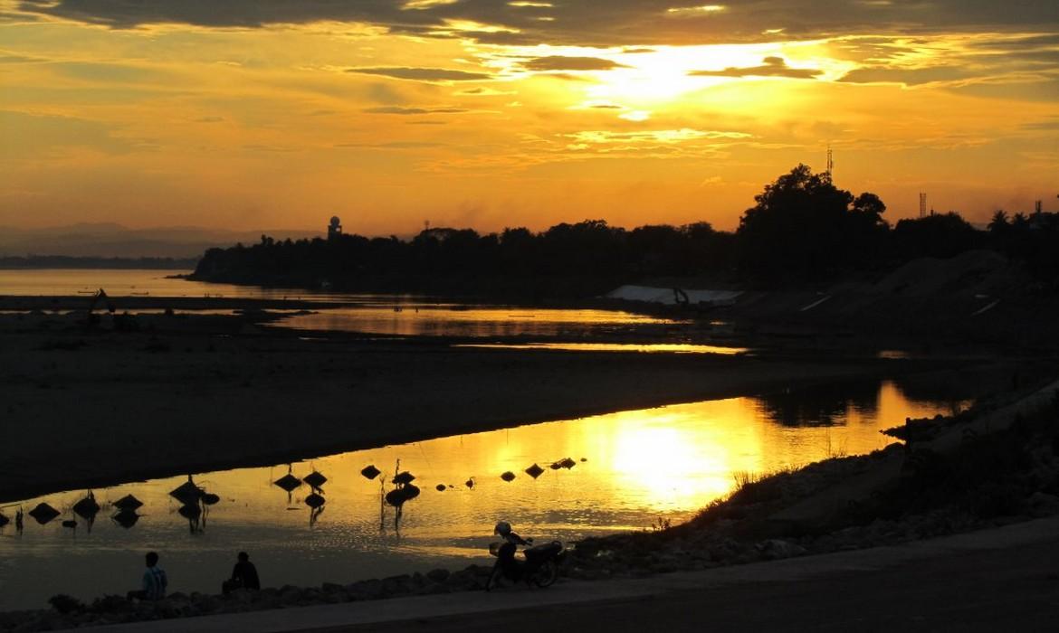 Sunset on the Mekong, Vientiane