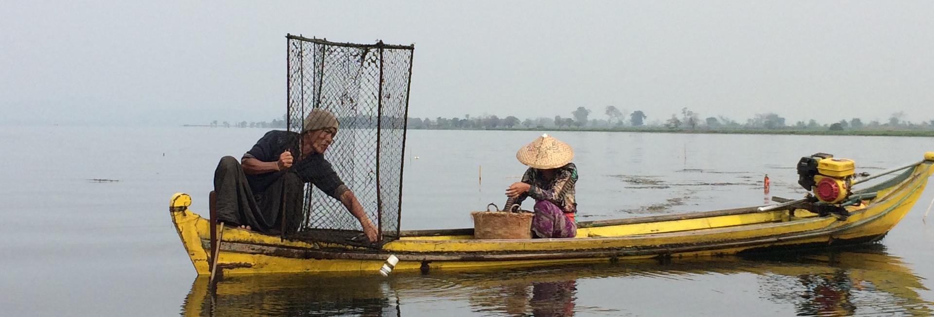 Fishing family, Indawgyi Lake