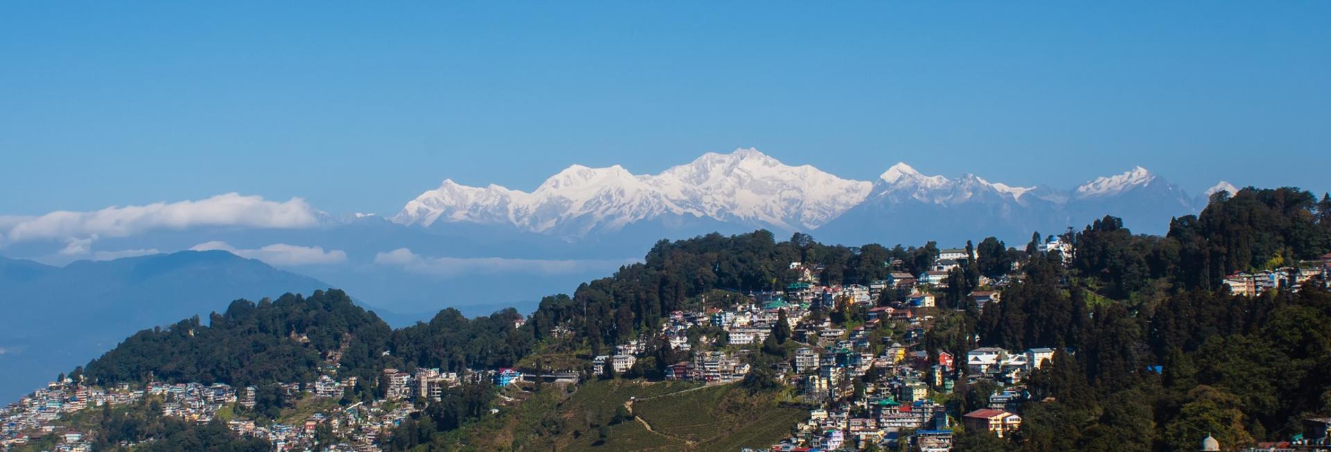 View of Darjeeling, West Bengal