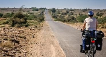 Cycling through the desert, Rajasthan