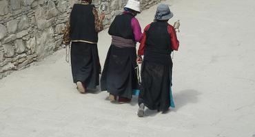 Pilgrims on a Kora in Tibet