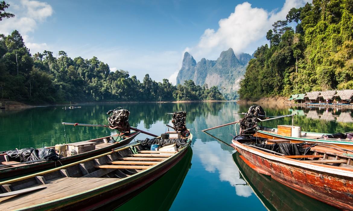 Longtail boats, Khao Sok National Park