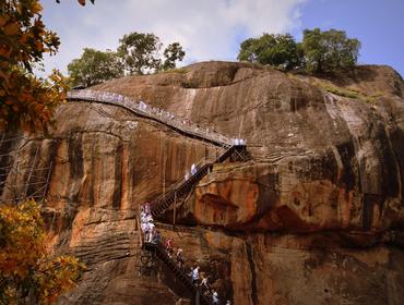 Climbing Sigiriya Rock