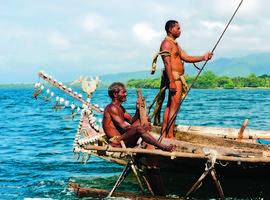 Traditional boat, Milne Bay Canoe Festival