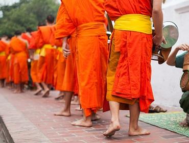 Alms collecting, Luang Prabang