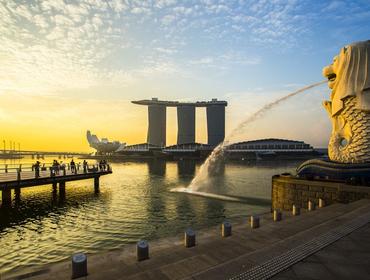 Merlion & Marina Bay Sands, Singapore