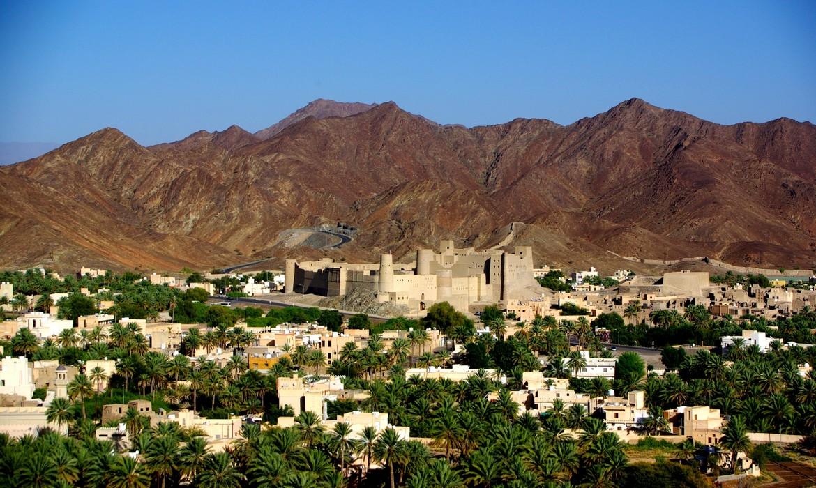 A dramatic view of town, Bahla