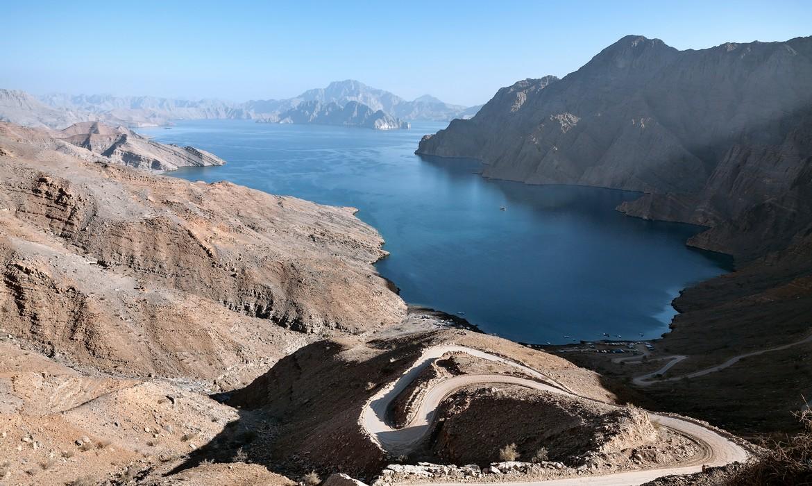 Fjord from the top, Jebel al Harim