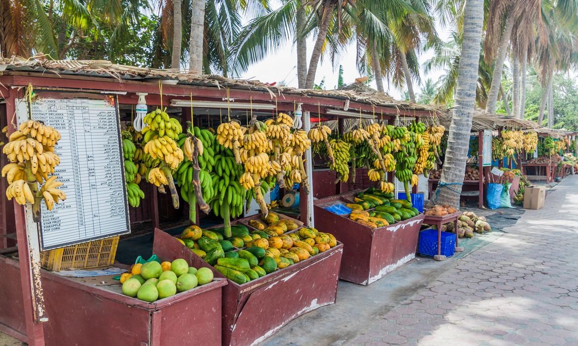 Fruit stalls, Salalah