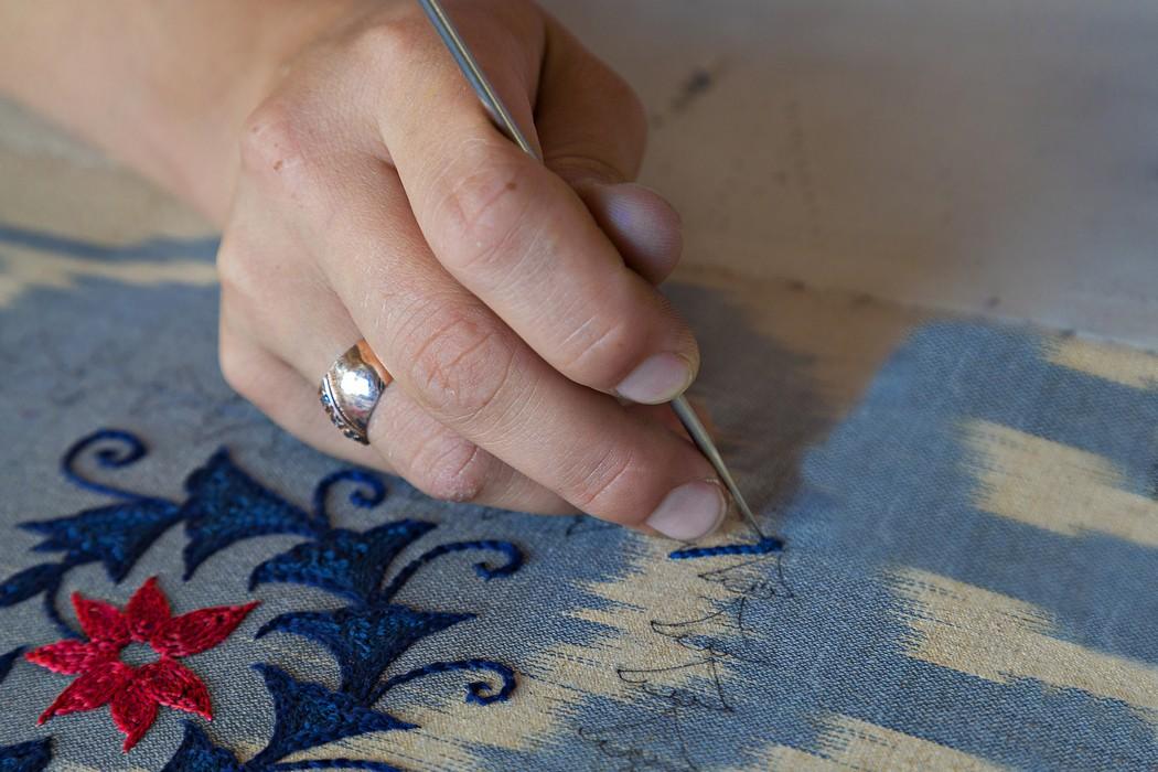 Embroidery in Margilan