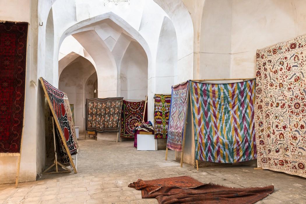 Interior of a trading dome in Bukhara