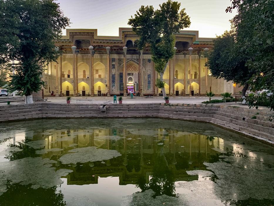 The Bolo Hauz Mosque in Bukhara