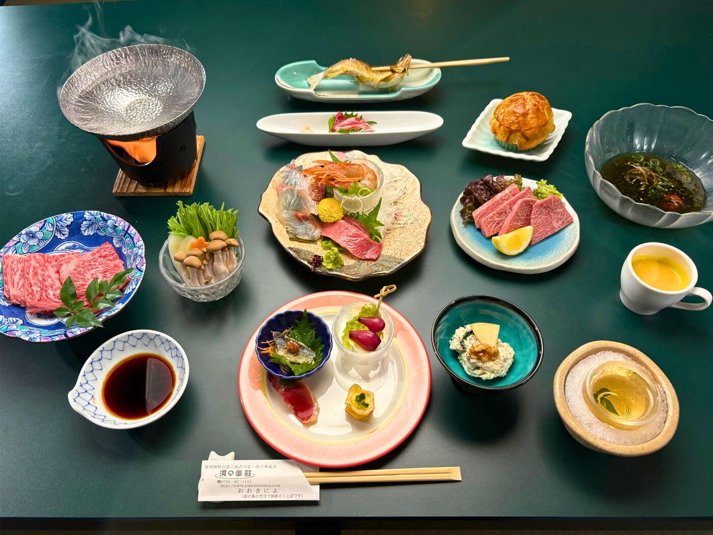 Yunominesou kaiseki dinner
