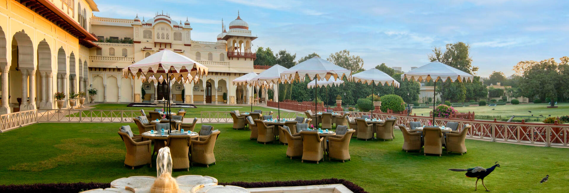 Gardens, Rambagh Palace Jaipur